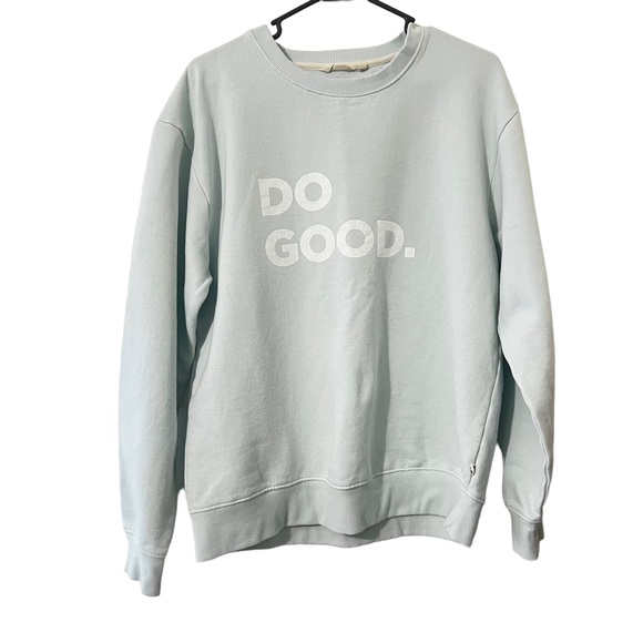 cotopaxi Tops - Cotopaxi Sweatshirt Do Good Crew Light Blue Size XL
